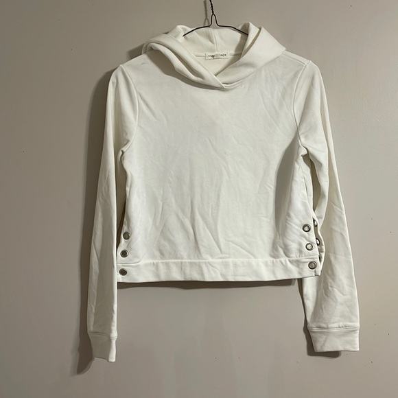 Honey Punch Tops - Honey Punch Cropped Sweatshirt Hoodie